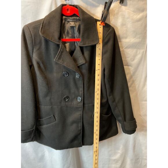 Robert Louis Women’s Jacket Medium Black Double-Breasted Wool Blend Lined - Picture 6 of 10